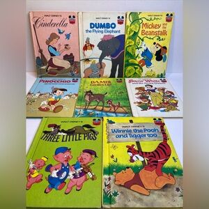 Lot of 8 Walt Disney Wonderful World of Reading Books HC Vintage